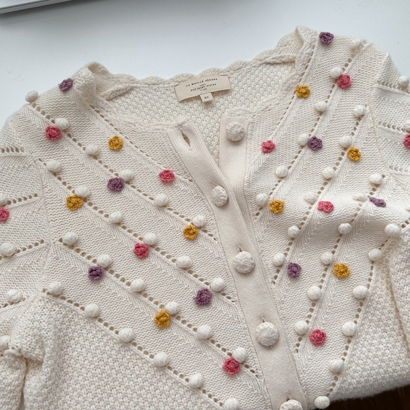 Sezane Jelani floral cardigan sweater xs - Picture 4 of 6